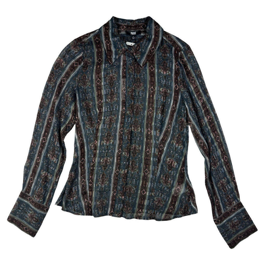 Paige Desano Tapestry Shirt Blouse Size 4 US